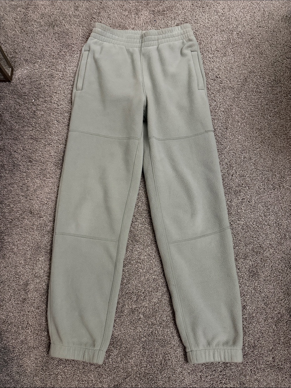 TNA Sage Green Fleece Joggers size xs with pockets